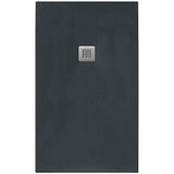 Tissino Rectangle Shower Tray 1600 x 900mm Tissino Giorgio2 Rectangle Shower Tray in Graphite Slate