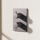 Crosswater Concealed Shower Valve Slate Crosswater MPRO Crossbox 1 Outlet Trimset