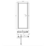 Crosswater Pivot Shower Door Crosswater Clear 6 Pivot Shower Door