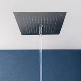 Crosswater Fixed Shower Heads Crosswater MPRO Stream Square Recessed Shower Head