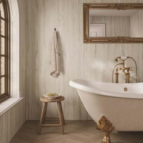 Multipanel Wall Panel Multipanel Contemporary Wall Panel in Jupiter Silver