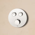 Roca Concealed Shower Valve Chrome Roca T-3000 Round Bath Shower Mixer with Built-In Valve