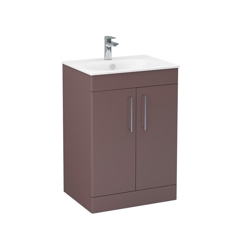 Imex Floor Standing Vanity Unit Imex Croma Floor Standing Double Door 600mm Vanity Unit with 1 Tap Hole Basin