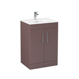 Imex Floor Standing Vanity Unit Imex Croma Floor Standing Double Door 600mm Vanity Unit with 1 Tap Hole Basin