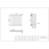 Aquarius Bathrooms Panel Radiator Aquarius Flat Double Horizontal Panel Radiator