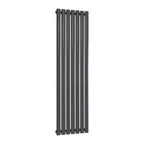 Reina Panel Radiator 1500 x 413mm / Anthracite Reina Neva Vertical Single Panel Central Heating Radiator