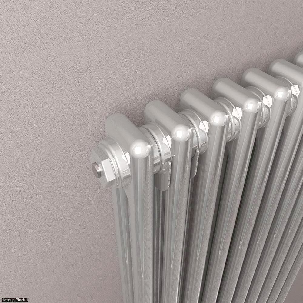Eastbrook Column Radiator Eastbrook Rivassa Traditional 2 Column Radiator in Chrome Effect