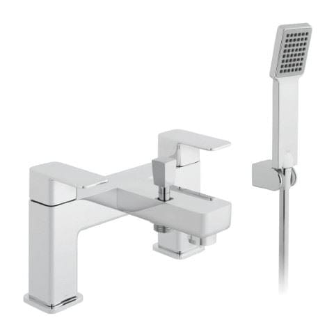 VADO Bath Shower Mixer Vado Phase Bath Shower Mixer Tap with Shower Kit in Chrome