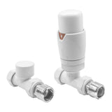 Reina Radiator Valve White Reina Modal Thermostatic Straight Radiator Valves