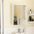 Imex Mirrored Cabinet Imex Suburb 500mm Two Door Illuminated Mirror Cabinet with Shaver Socket - 500mm Wide - White Gloss