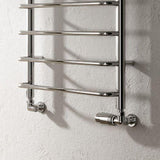 Reina Designer Towel Radiator Reina Aliano Heated Towel Rail in Chrome