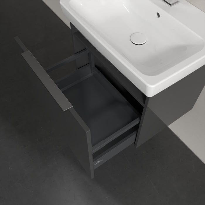 Villeroy & Boch Wall Mounted Vanity Unit Villeroy & Boch Architectura Wall Hung Vanity Unit 550mm One Drawer with Basin