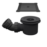 Aquarius Shower Tray Waste Black / Black Aquarius Urbano 90mm Shower Waste with Square Grill for 32mm Slimline Trays