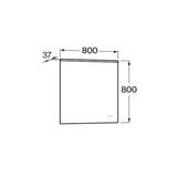 Roca Illuminated Mirror Roca Mirai LED Illuminated Mirror with Top Lighting