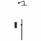 Imex Concealed Shower Set Imex Ravine 2 Handle, 2 Outlet Shower Set with 200mm Rainfall Shower Head, Pencil Handset and Hose