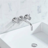 Crosswater Wall Mounted Basin Tap Crosswater MPRO Wall Mounted 3 Hole Basin Mixer Tap