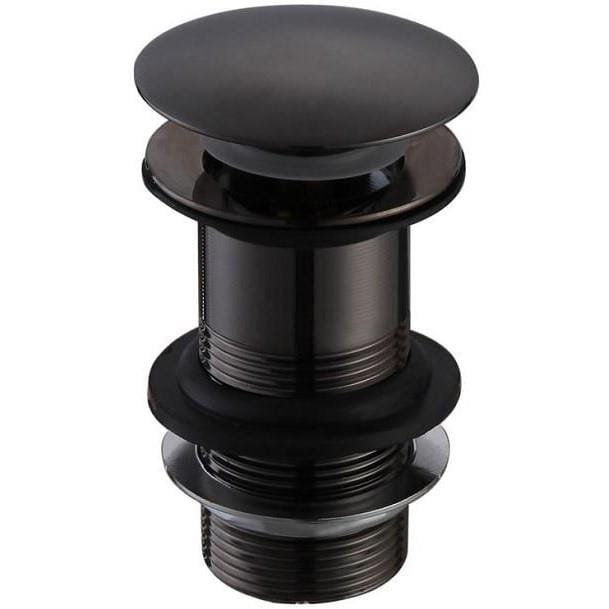 Aquarius Basin Waste Matt Black Aquarius Zanelli Unslotted Basin Clicker Waste