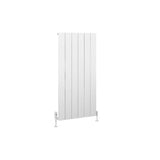 Eastbrook Panel Radiator Eastbrook Charlton Vertical Aluminium Designer Radiator in Matt White