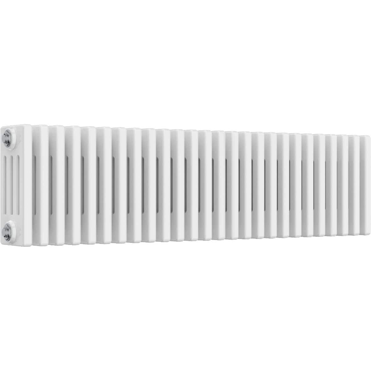 Aquarius Bathrooms Column Radiator Aquarius Foundry Horizontal 4 Column Radiator in White