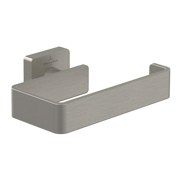 Villeroy & Boch Toilet Roll Holder Brushed Nickel Matt Villeroy & Boch Elements - Striking Toilet Roll Holder