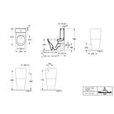 Villeroy & Boch Close Coupled Toilet Villeroy & Boch O.novo Close Coupled Toilet with Soft Close Seat