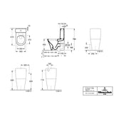 Villeroy & Boch Close Coupled Toilet Villeroy & Boch O.novo Rimless Close Coupled DirectFlush Toilet with Soft Close Seat