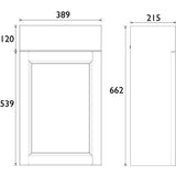 Heritage Cloakroom Vanity Unit Heritage Caversham 400mm Wall Hung Cloakroom Vanity Unit, Basin, Waste and Handle Bundle