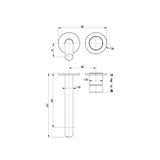 Clearwater Wall Mounted Basin Tap Clearwater Ixora Wall Mounted 2 Hole Basin Mixer Tap in 316 Stainless Steel
