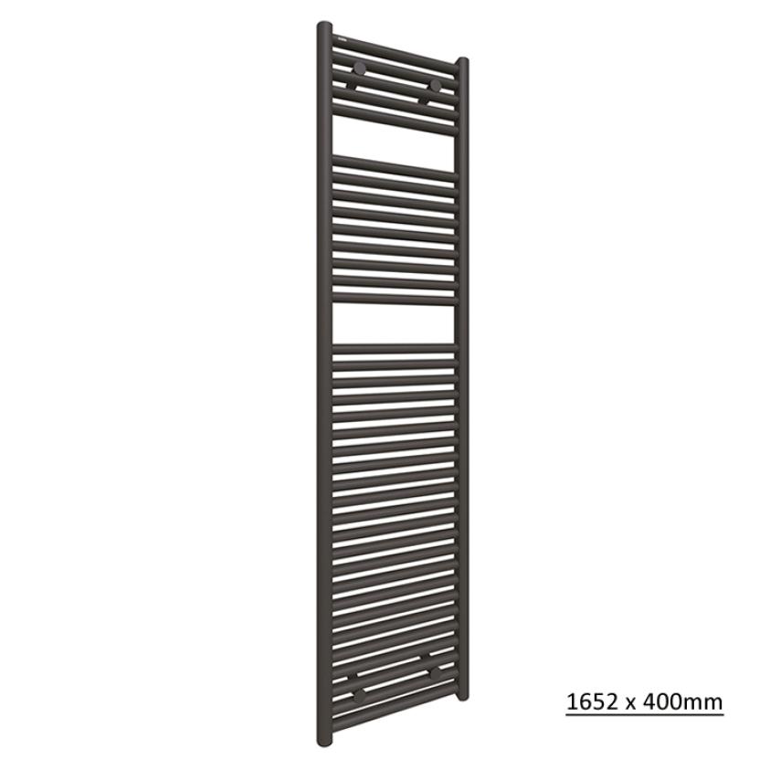 Tissino Ladder Rails 1652 x 400 / Central Heating Tissino Hugo2 Designer Towel Radiator in Arabica