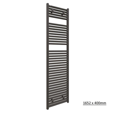 Tissino Ladder Rails 1652 x 400 / Central Heating Tissino Hugo2 Designer Towel Radiator in Arabica