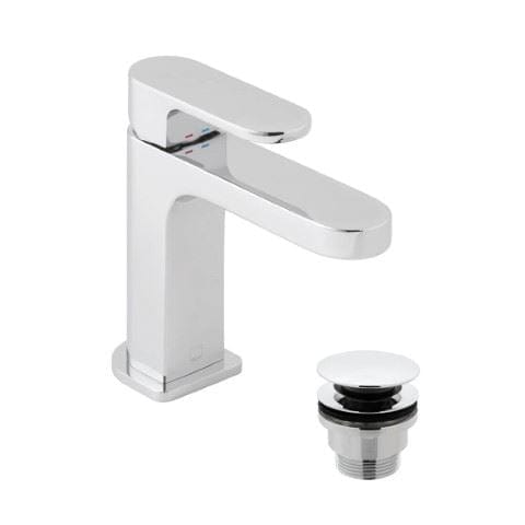 VADO Mono Basin Tap Vado Life Slimline Mono Basin Mixer Tap with Universal Waste - Chrome - LIF-200/CC-CP
