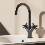 Crosswater Mono Basin Tap Slate Crosswater MPRO Crosshead Monobloc Basin Mixer Tap