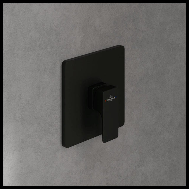 Villeroy & Boch Concealed Shower Valve Matt Black Villeroy & Boch Subway 3.0 1 Outlet Single Lever Trim Set Mixer