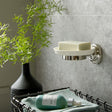 Vado Soap Dish Bright Nickel Booth & Co. Axbridge Ceramic Soap Dish and Holder