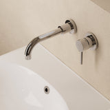 Crosswater Wall Mounted Basin Tap Crosswater Fusion  2 Hole Wall Mounted Basin Mixer Tap in Chrome