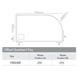 Merlyn Offset Quadrant Shower Tray Merlyn Truestone Offset Quadrant Shower Tray