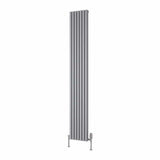 Reina Panel Radiator 1800 x 270mm / Silver Reina Albano Central Heating Vertical Radiator