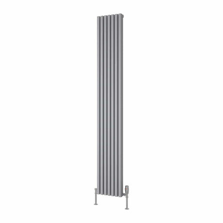 Reina Panel Radiator 1800 x 270mm / Silver Reina Albano Central Heating Vertical Radiator
