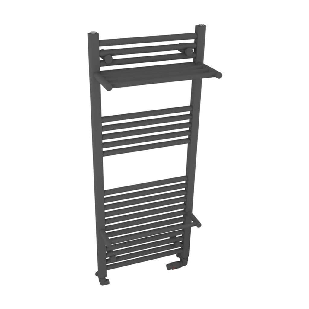 Eastbrook Ladder Rail 1200 x 500 / Electric Only Eastbrook Haddenham Straight Vertical Towel Rail in Matt Anthracite
