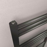 Eastbrook Ladder Rail Eastbrook Wendover Straight Heated Towel Rail in Brushed Gunmetal