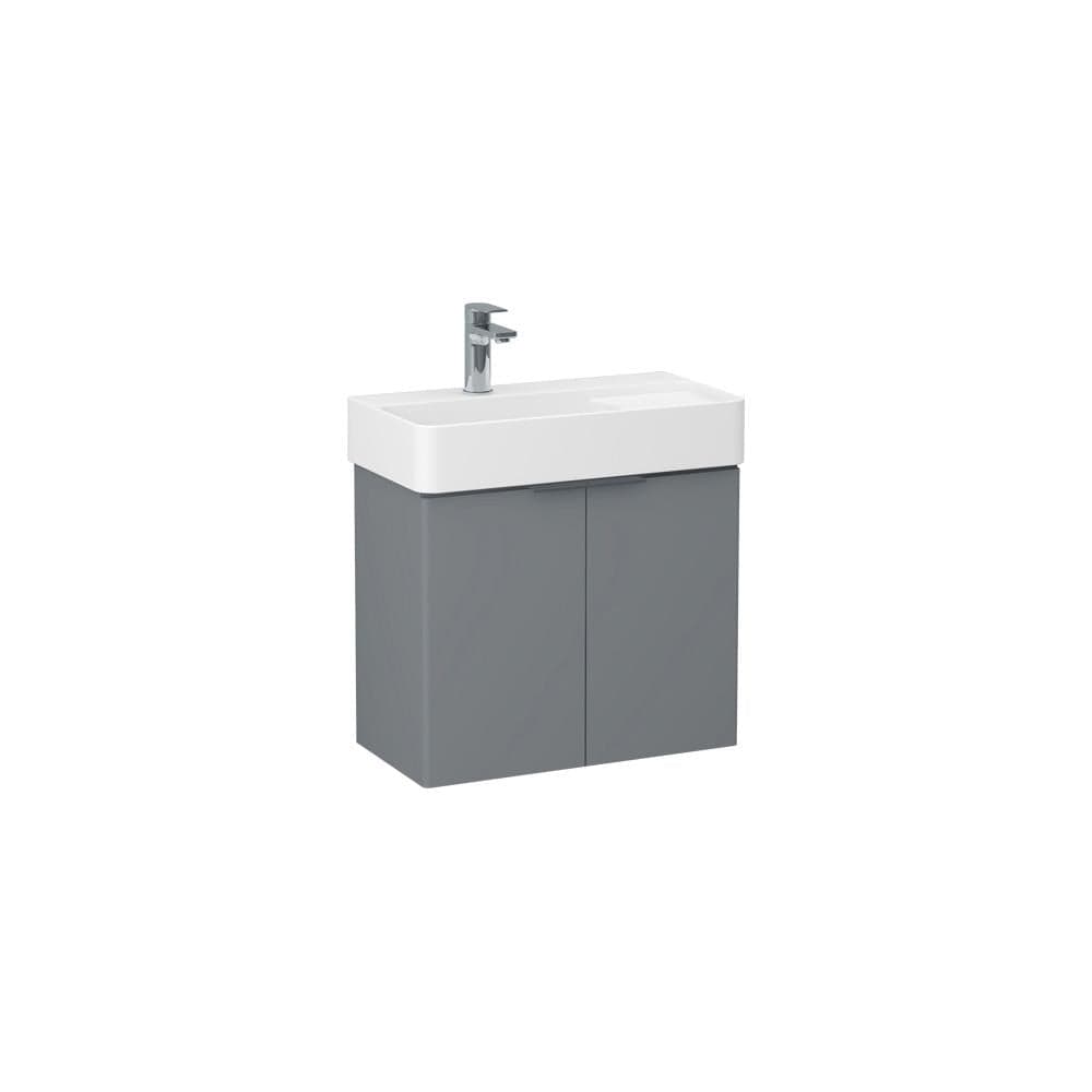 Imex Wall Mounted Vanity Unit Imex Blade Wall Mounted 600mm Double Door Vanity Unit with Basin