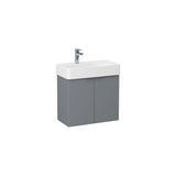 Imex Wall Mounted Vanity Unit Imex Blade Wall Mounted 600mm Double Door Vanity Unit with Basin