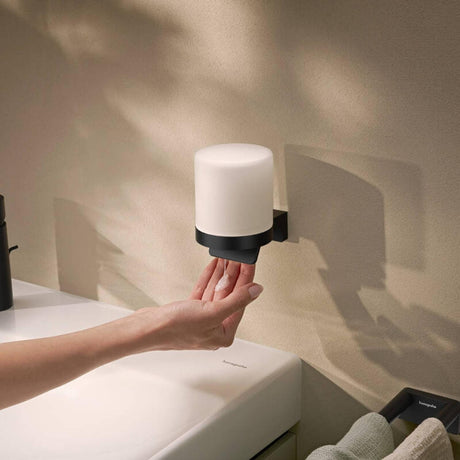 Hansgrohe Soap Dispenser Matt Black Hansgrohe Addstoris S Wall Mounted Soap Dispenser