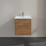 Villeroy & Boch Wall Mounted Vanity Unit Villeroy & Boch Subway 3.0 Wall Hung 600mm Two Drawer Vanity Unit with Basin