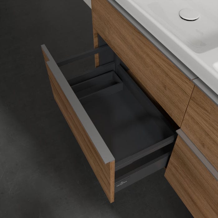 Villeroy & Boch Wall Mounted Vanity Unit Villeroy & Boch Subway 3.0 Wall Hung 1200mm Four Drawer Double Vanity Unit with Basin