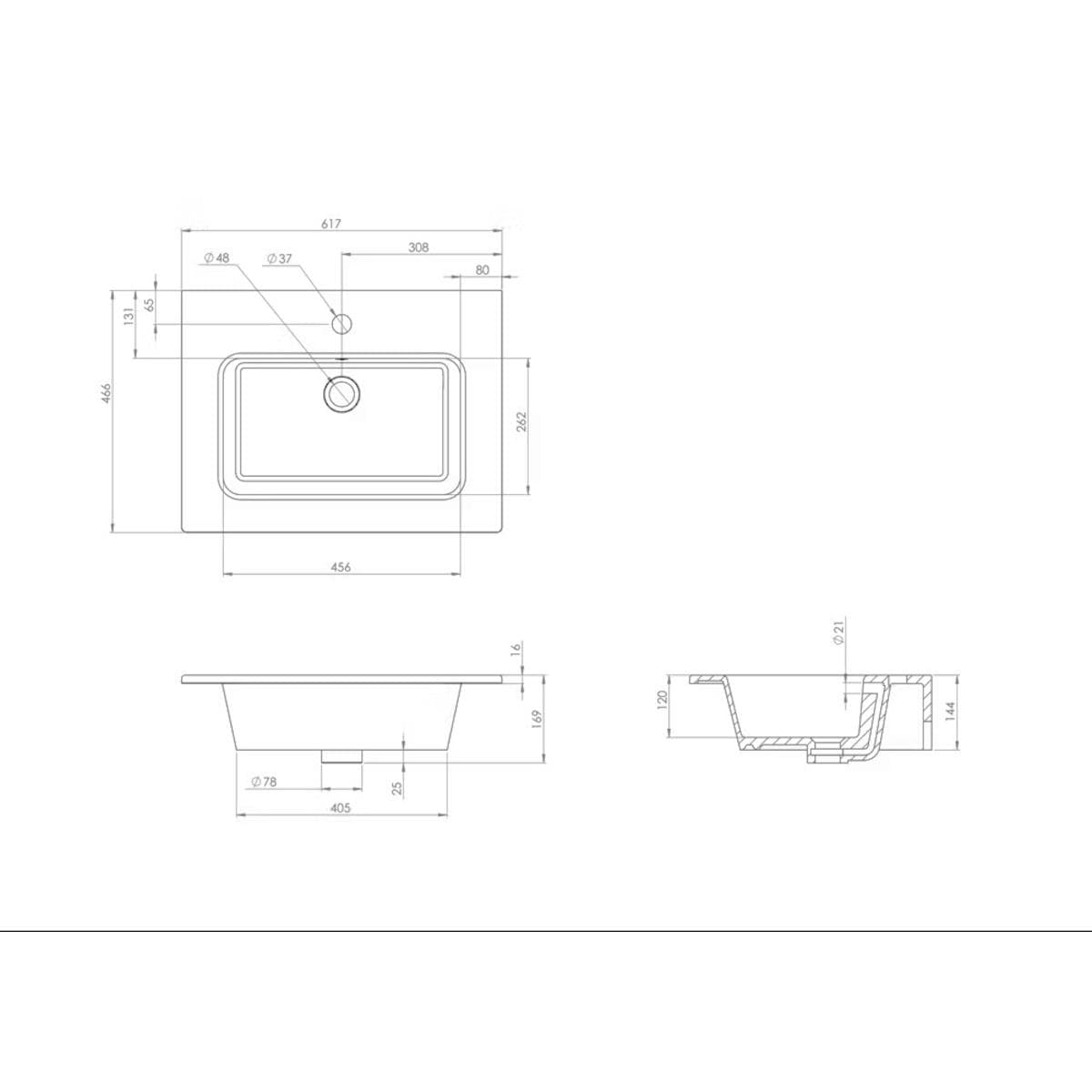 Saneux Wall Mounted Vanity Unit Saneux Monument 600mm Wall Mounted Two Drawer Vanity Unit in Portland Oak with Basin or Worktop