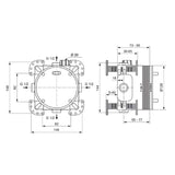 Ideal Standard Concealed Shower Valve Ideal Standard Ceratherm T100 Concealed Thermostatic Shower Valve Set with Wall Elbow and Handset in Chrome