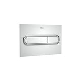 Roca Flush Plate Chrome Roca Duplo One Flush Plate with Curved Buttons
