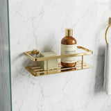 Smedbo Basket Polished Brass Smedbo Sideline Design Shower Basket