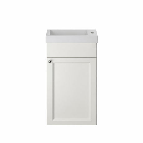 Heritage Cloakroom Vanity Unit Chantilly Heritage Caversham 400mm Wall Hung Cloakroom Vanity Unit, Basin, Waste and Handle Bundle